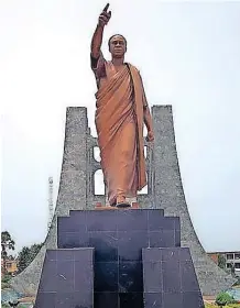  ?? | The Conversati­on ?? A STATUE OF Ghana’s first president Kwame Nkrumah in Accra, Ghana. A Pan Africanist, he favoured continenta­l federalism but worked against its practice in Ghana, says the writer.