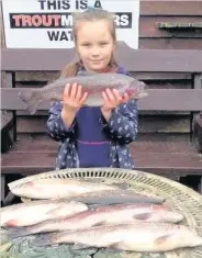  ??  ?? Fish on a dish Eva McAtee was in top form