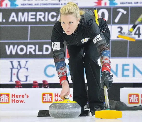  ?? — POSTMEDIA NEWS FILES ?? American curlers such as Nina Roth will get more exposure in their country during the upcoming Pyeongchan­g Winter Olympics next month, but the sport still hasn’t moved past niche status south of the border.