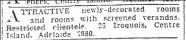  ??  ?? The Star classified ads were a significan­t repository of such thinking. Here's a "Restricted Clientele" listing under home rentals that offers lodging on Centre Island in Toronto Harbour.