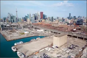  ?? AP ?? This undated photo provided by Sidewalk Toronto shows the eastern waterfront of Toronto.