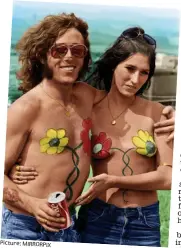  ?? Picture: MIRRORPIX ?? Free love: A hippy couple at the 1970 Isle of Wight Festival