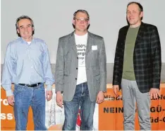  ?? Foto: Anita Dieminger ?? Energiespa­ren ist ihr Ziel: Bernd Weber, Martin Stegmair und Norbert Endres (von links).