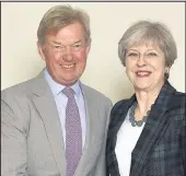  ??  ?? David Tredinnick with Prime Minister Theresa May