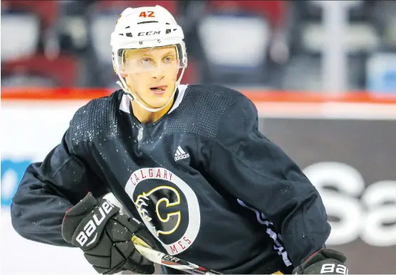  ?? AL CHAREST ?? Despite an off-night in a 5-3 loss to the St. Louis Blues on Thursday, 20-year-old Calgary Flames rookie defenceman Juuso Valimaki has been drawing rave reviews.