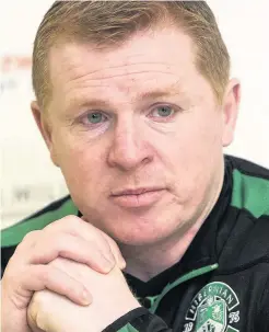  ??  ?? NO LOOKING BACK But Lennon admits Hibs have extra incentive to beat Dons