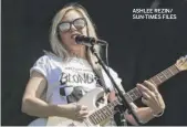  ?? ASHLEE REZIN/ SUN-TIMES FILES ?? Liz Phair performs at Riot Fest in 2018.