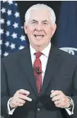  ??  ?? Rex Tillerson, secretario de Estado de Estados Unidos.