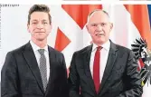  ?? ?? Österreich­s Innenminis­ter Karner trifft Dänemarks Migrations­minister Dybvad Bek
