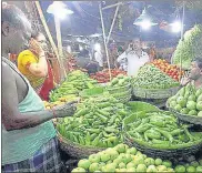  ?? HT ?? Inflation in the food basket rose to 8.38% in April from 7.68% in the preceding month.