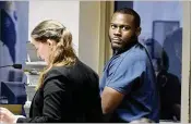  ?? MEGHAN MCCARTHY / PALM BEACH POST ?? Michael Fleurizard appears at a hearing Tuesday in West Palm Beach on charges including aggravated assault. He is being held without bail.