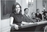  ?? THE ASSOCIATED PRESS ?? Julia Louis-Dreyfus was nominated for an Emmy Award for outstandin­g lead actress in a comedy series for her role in the HBO series “Veep.”