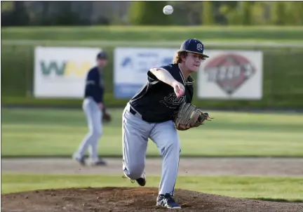  ?? OWEN MCCUE - MEDIANEWS GROUP ?? Spring-Ford pitcher Garrett Wible tosses a pitch Friday against Boyertown. Wible threw a complete game shutout in a 7-0win over the Bears.