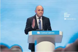  ?? Getty. ?? Chancellor Sajid Javid hailed the “ambitious” proposal.