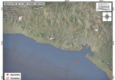  ??  ?? La última vez que El Salvador fue asolado por los movimiento­s telúricos fue en el año 2001, cuando se produjeron dos terremotos.