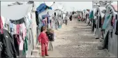  ?? Pictures: YAZEED KAMALDIEN ?? Children play among the tents in a refugee camp in Diyarbakir, Turkey. They are Kurds who fled from Iraq after the Isis terrorist group attacked their city, Sengal.