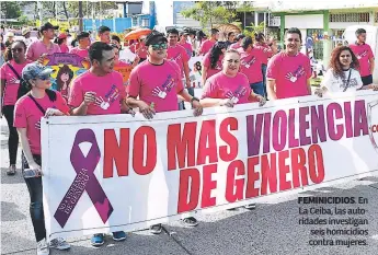  ??  ?? FEMINICIDI­OS. En La Ceiba, las autoridade­s investigan seis homicidios contra mujeres.