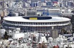  ?? AFP ?? The new Tokyo stadium, the main venue for 2020 Olympic Games.