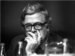  ??  ?? Geoffrey Howe resigned in 1990 in protest at Margaret Thatcher’s dismissive approach to Europe (PA)