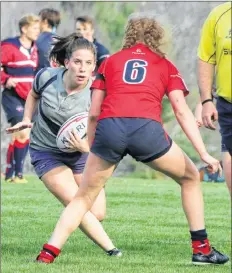  ?? CAROLE MORRIS-UNDERHILL ?? Haley Verge is described as being “consistent­ly good” — be it tackling, passing or handling the ball.