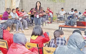  ?? SOFY RAMÍREZ ?? Se llevan pláticas a las escuelas de Gómez Palacio