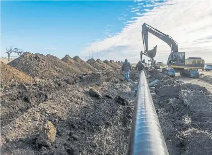  ?? ?? Otro gasoducto. Las obras arrancan en Córdoba y llegan a Salta.