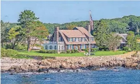  ?? PROVIDED ?? This home on Turbats Creek Road in Kennebunkp­ort, Maine, sold for $9 million in 2023.