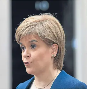  ?? PA. ?? Nicola Sturgeon says there is no negotiatin­g position for Britain yet.