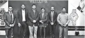  ??  ?? From left: Casio SAARC Marketing Manager Uttam Kumar, Avarna Ventures Strategy Group Head Yaasir Nizam, Casio SAARC Managing Director Masao Naka, Casio SAARC Vice President Kulbhushan Seth, Blink Operations Director Muhammed Mansoor and Casio SAARC...