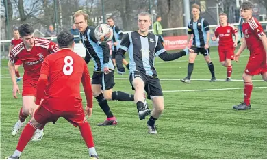  ?? ?? More action from Broughty Athletic’s home game against East Craigie.