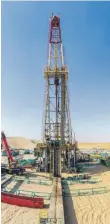  ?? ?? An Adnoc rig. The awards are all related to drilling activity