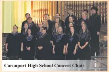  ??  ?? Caronport High School Concert Choir