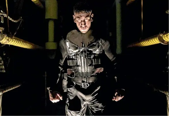  ??  ?? Jon Bernthal plays Frank Castle, aka The Punisher, in a new Netflix series.