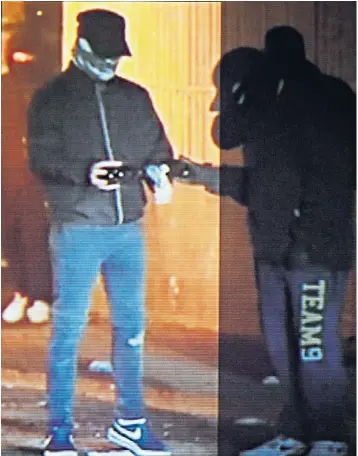  ??  ?? Police have released this image of a “short, stocky” teenager, left, they suspect fired the shot that killed Lyra Mckee