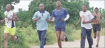  ?? Sanele Jele) (Pic: ?? Some of the runners in their paces during the Yellow Epilepsy Half Marathon.