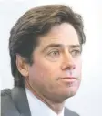  ??  ?? Gillon McLachlan yesterday.