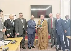  ?? KUNA photos ?? A delegation from Parliament’s Legislativ­e and Legal Affairs Committee Wednesday met with the Chairperso­n of the Culture Committee of the French Senate and Rapporteur of the ‘Fake News Bill’ Catherine Dessailly along with members of the French-Gulf...