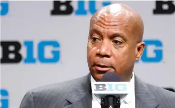  ?? GETTY IMAGES ?? Big Ten commission­er Kevin Warren delayed the scheduled onset of full-pads practices Saturday.