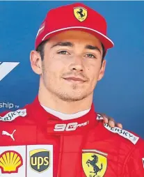  ??  ?? Charles Leclerc has done well at Ferrari.