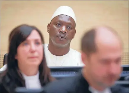  ?? Photo: REUTERS ?? Childhood thief: Congolese warlord Thomas Lubanga, who faces a life sentence from the Internatio­nal Criminal Court for arming children and sending them into battle. It is the court’s first concluded case, 10 years after being establishe­d.