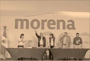  ?? Foto: notimex ?? Se llevó a cabo el quinto Congreso Extraordin­ario de Morena.