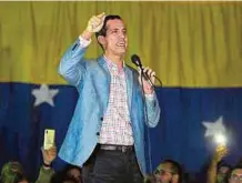  ?? AFP ?? Juan Guaidó, permanente centro de controvers­ias en Venezuela.