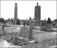  ??  ?? Photograph­s by Paul Faris, including Koheiji Horisawa’s Cemetery
Monuments (1945), will be on display at the Butler Center for Arkansas Studies beginning Friday.