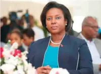  ?? FUENTE EXTERNA ?? Martine Moïse, viuda del presidente de Haití.