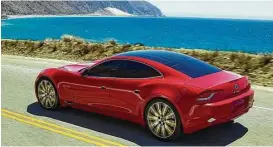  ?? Motor Matters photo ?? The old Fisker Karma was redesigned by Karma Automotive and is now reintroduc­ed as the 2017 Revero. The exterior of the Karma Revero is closely resembling that of the Karma, keeping the design produced by Henrik Fisker.