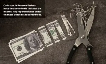  ?? ?? Cada que la Reserva Federal hace un aumento de las tasas de interés, hay repercusio­nes en las finanzas de los estadounid­enses.