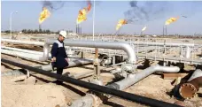  ?? Reuters ?? An oilfield in Basra, Iraq. The increase in Basra exports keeps Iraq’s total output within the quota agreed on with Opec