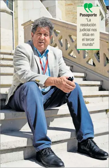  ?? ?? José Luis Terreros, en el Palacio de la Magdalena de Santander durante un reciente curso de la UIMP.