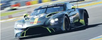  ??  ?? Aston Martin is taking the Vantage GT3 to the Nurburgrin­g endurance race on October 6.