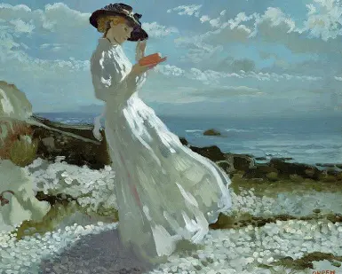  ??  ?? Letture Sir William Orpen, «Grace reading at Howth Bay» (1900)